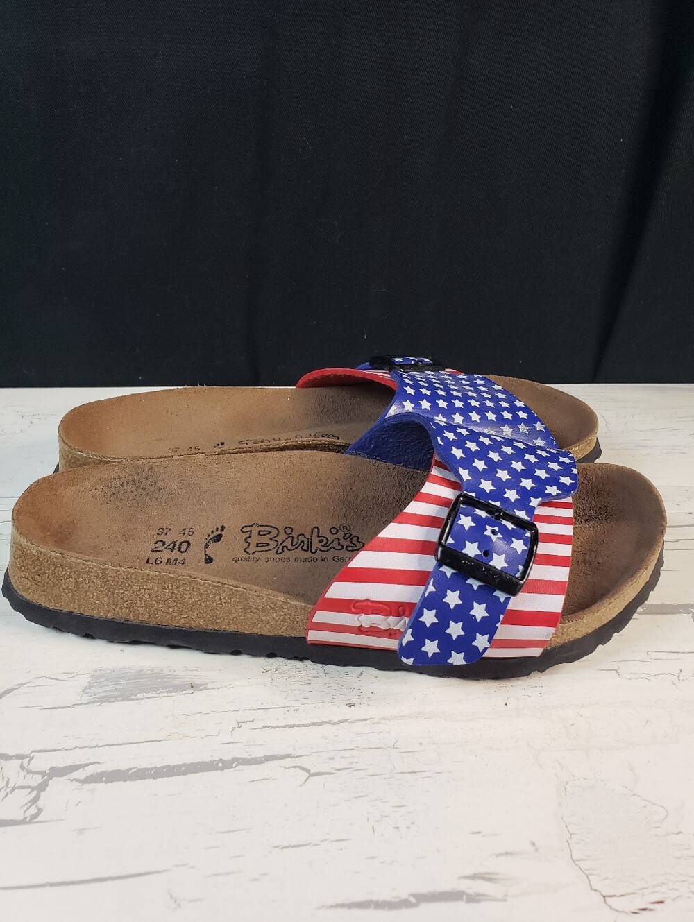 Birkenstock Birki's Catalina Patriotic Sandals - Women's size 6- 6.5 (Euro 37) - Picture 2 of 14